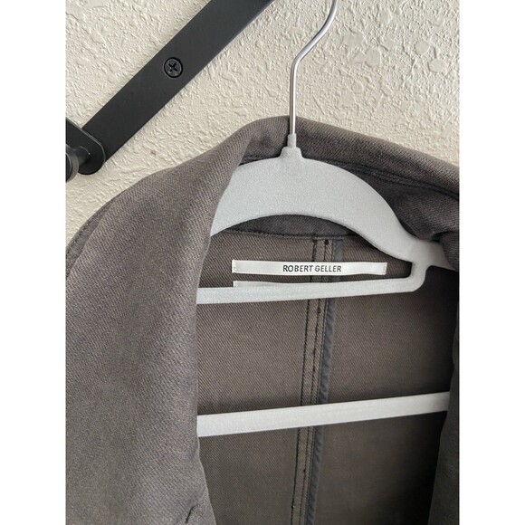 Robert Geller Double Breasted Trench Coat Men's 48 (Large) Missing Belt / Fading - Picture 8 of 14